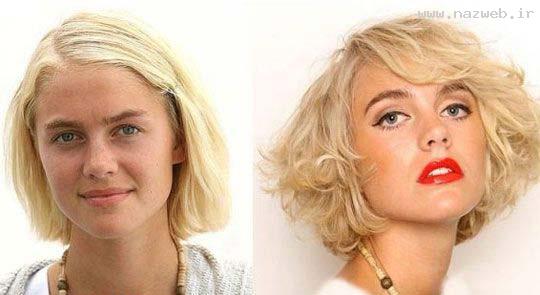 عکسهای دیدنی سوپر مدلهای جوان قبل و بعد از آرایش