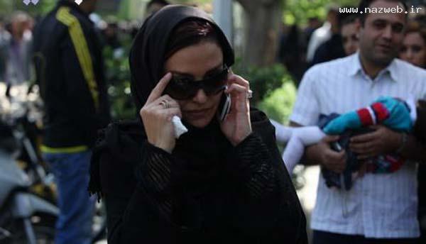 تصاویر پسرعسل بدیعی و بازیگران در مراسم خاکسپاری