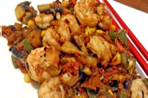 طرز تهیه ی خوراک میگو