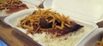 پخت بزرگترین غذاهای نذری در جزیزه زیبا در ایران