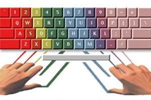 آموزش تایپ 10 انگشتی