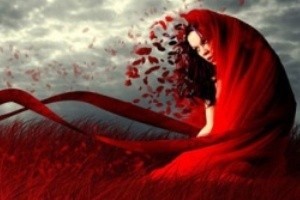این خانم با لباس قرمزش نماد عشق تهران شد !